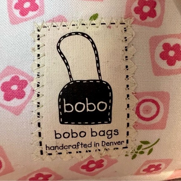 Bobo Bags Handcrafted in Denver Lime Green & Black Handbag Purse Bamboo Handles - Picture 11 of 15